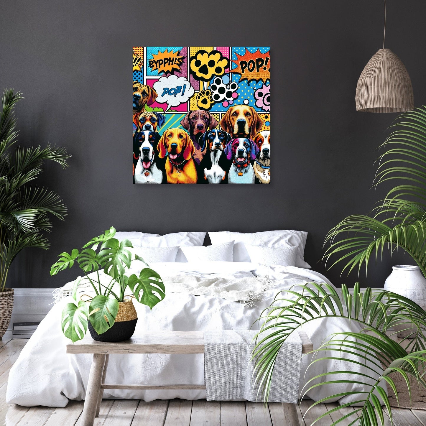 Pop Paws Parade Canvas