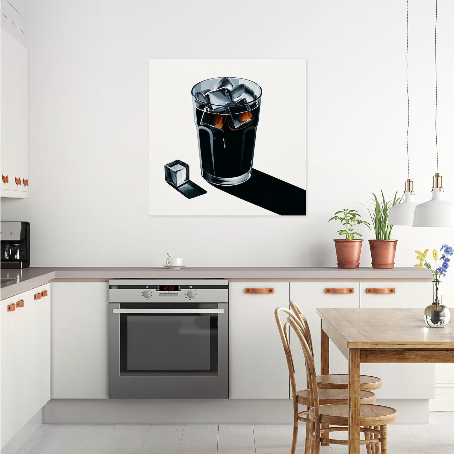 Abstract Clarity Cold Brew Canvas