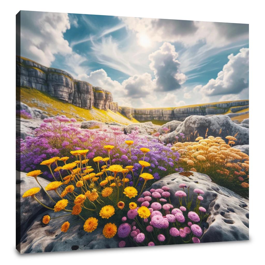 Summer at Malham Cove Canvas