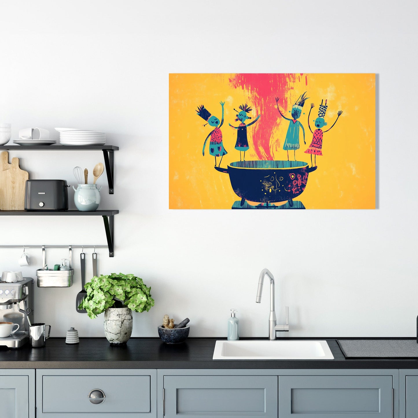 Dancing Steam Canvas