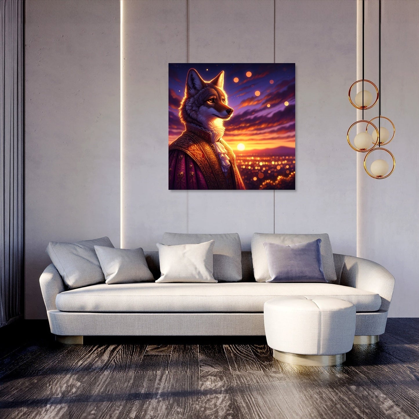 Dusk Majesty Coyote Canvas