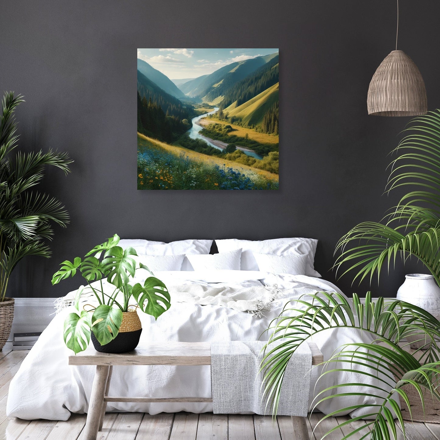 Serene Valley Canvas