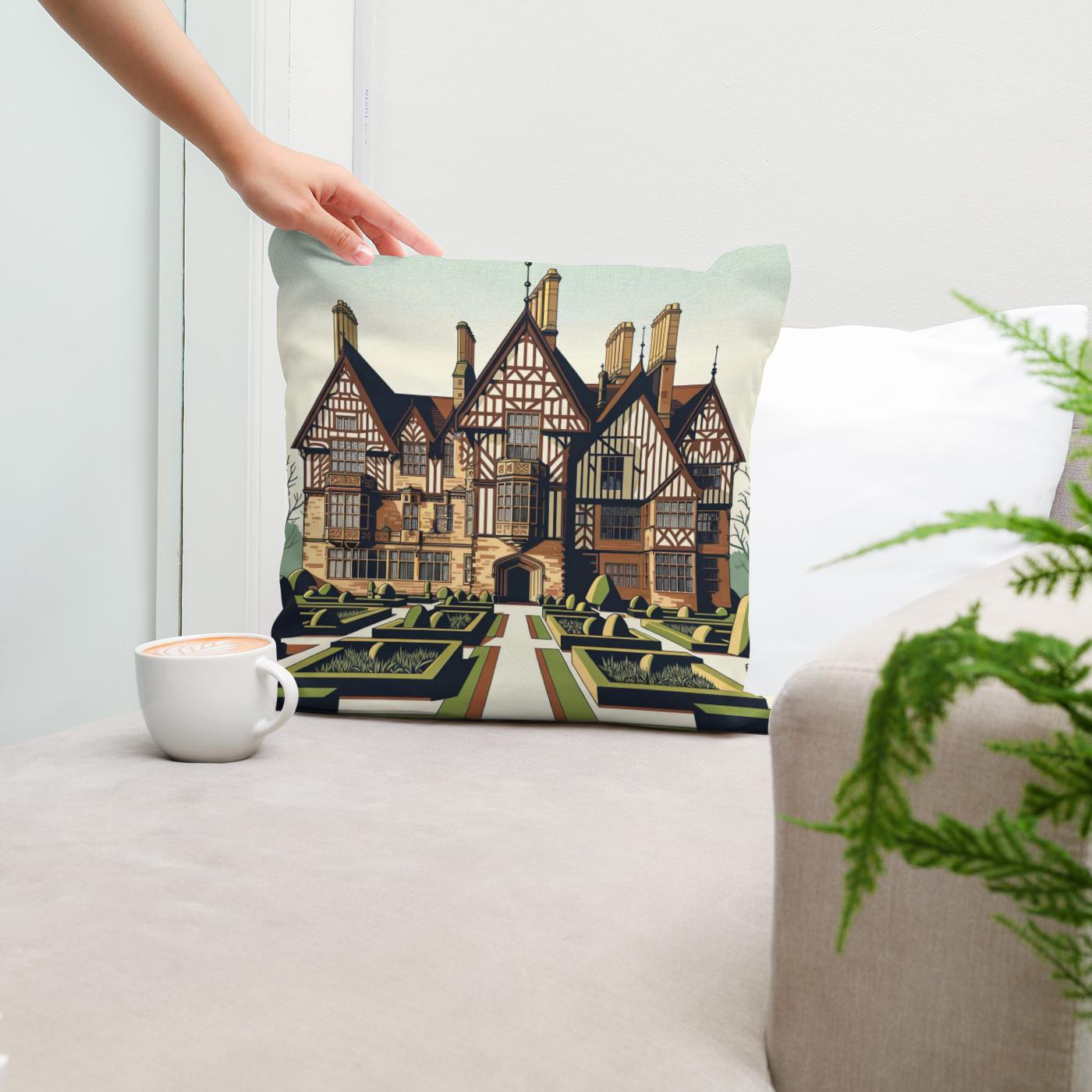 Liverpool Speke Hall Minimalist Vision Cotton Cushion