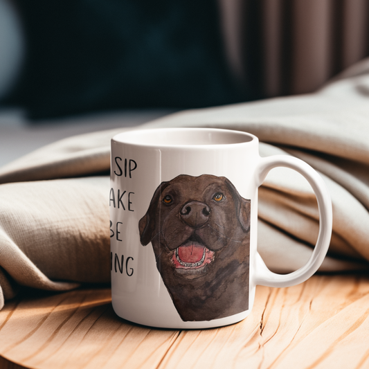 Labrador Mug – Powered by Caffeine & Crumbs