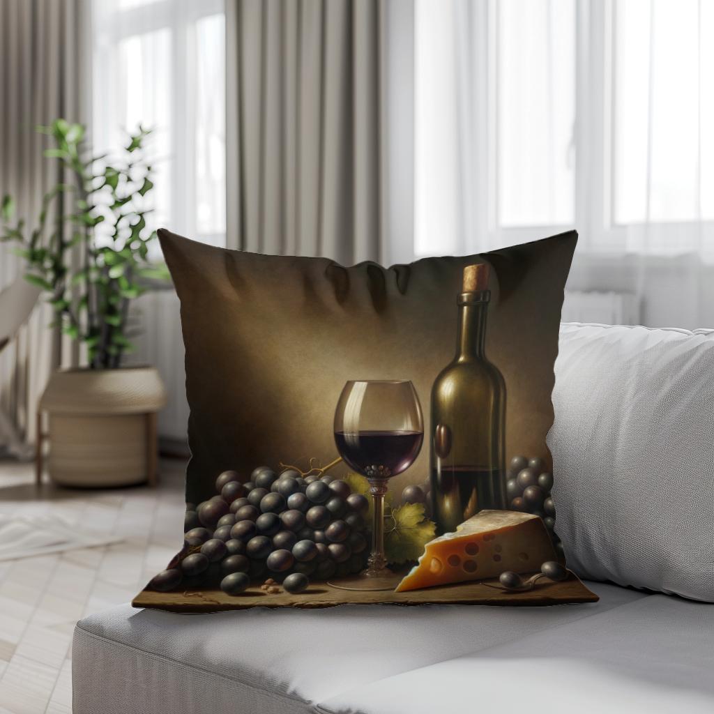 Vintage Vino Cotton Cushion