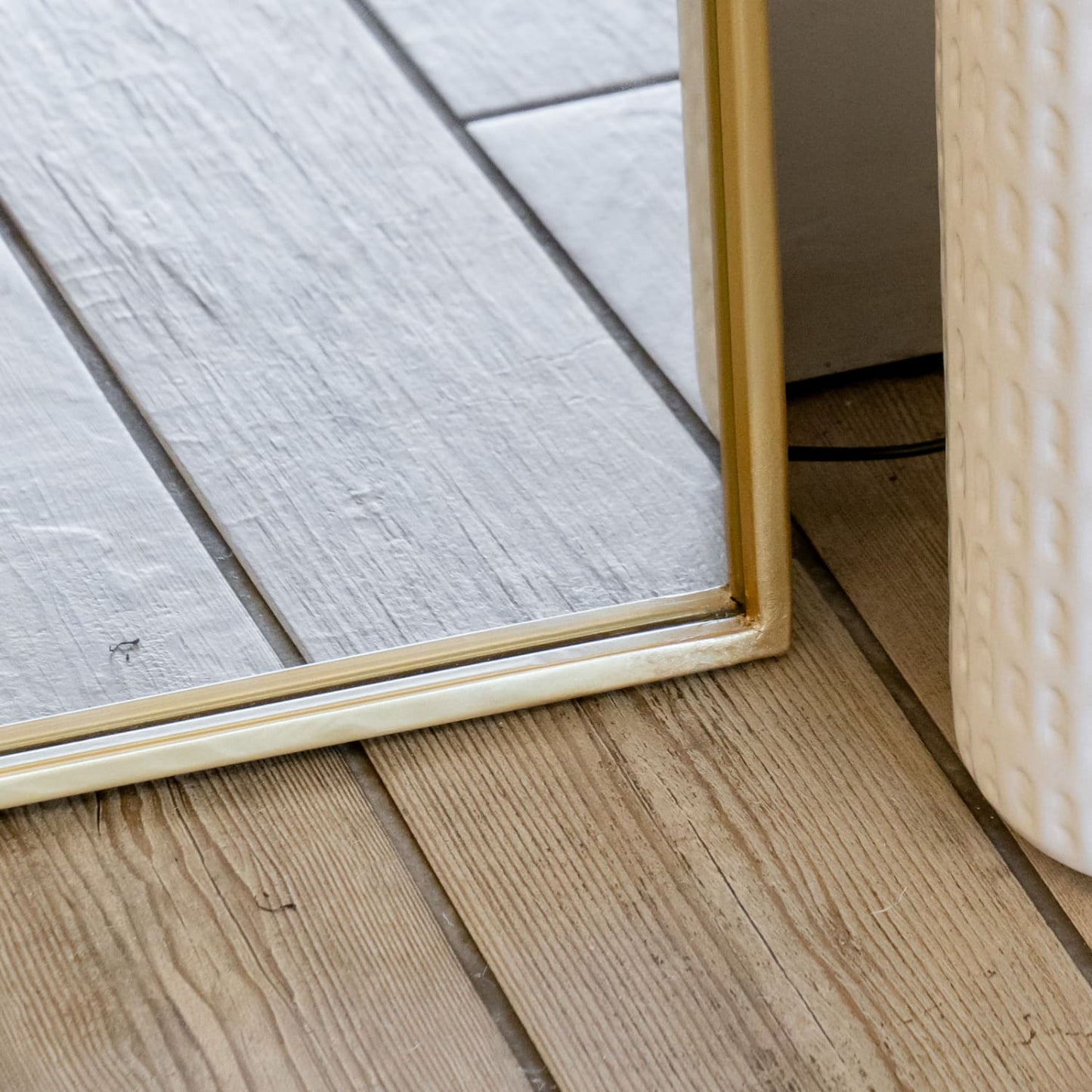 Akiko - Full Length Gold Metal Arched Mirror - 180cm x 105cm