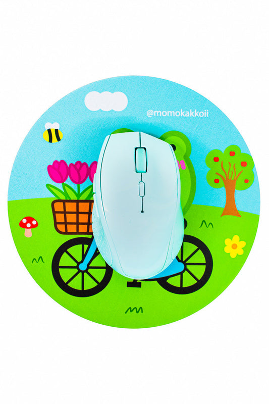 Albert's Flower Ride Mouse Pad