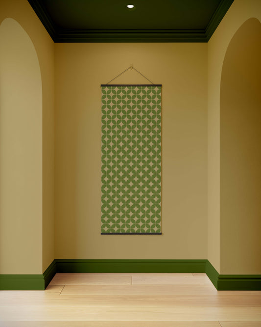 Retro Diamond Pattern Tapestry