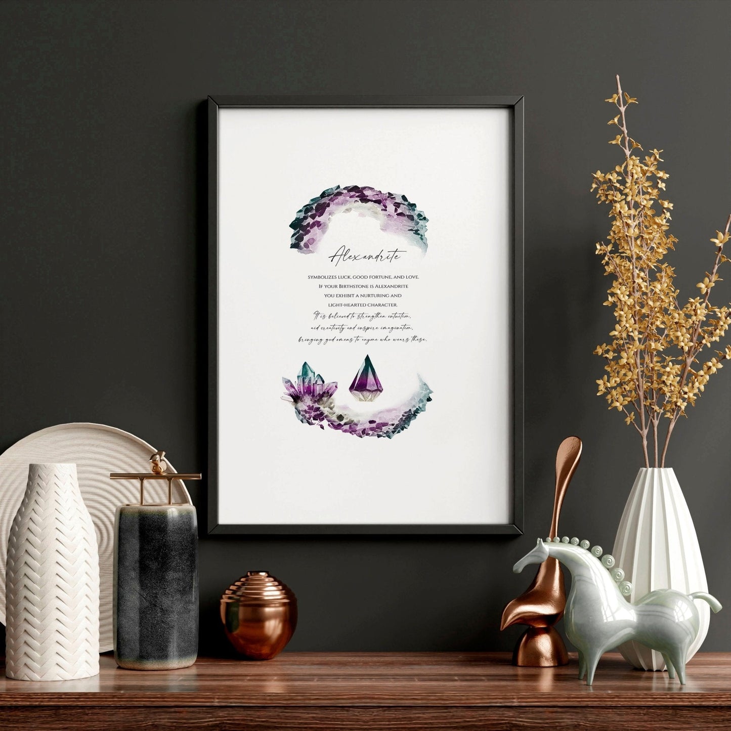 Alexandrite June Birthstone | wall art print