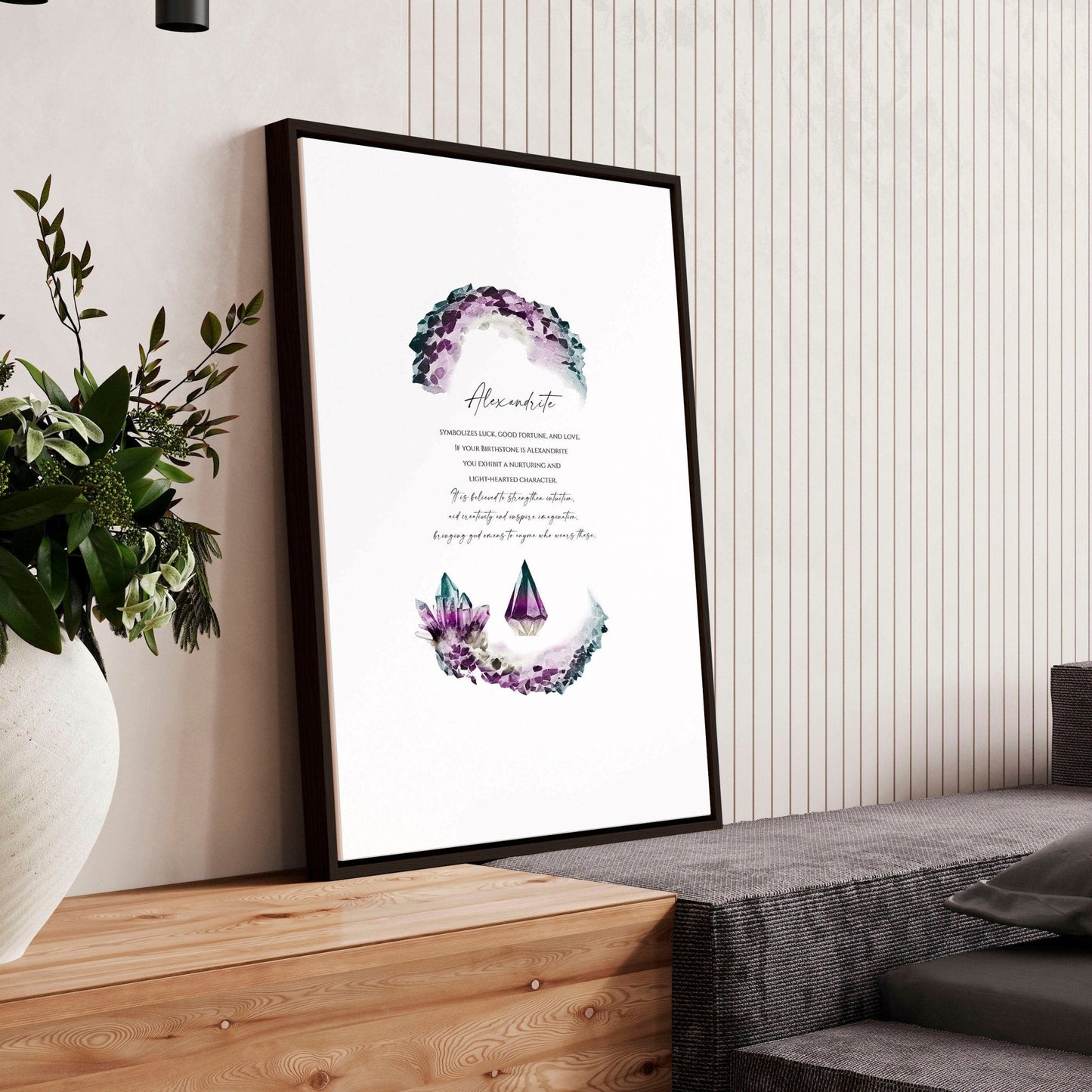 Alexandrite June Birthstone | wall art print