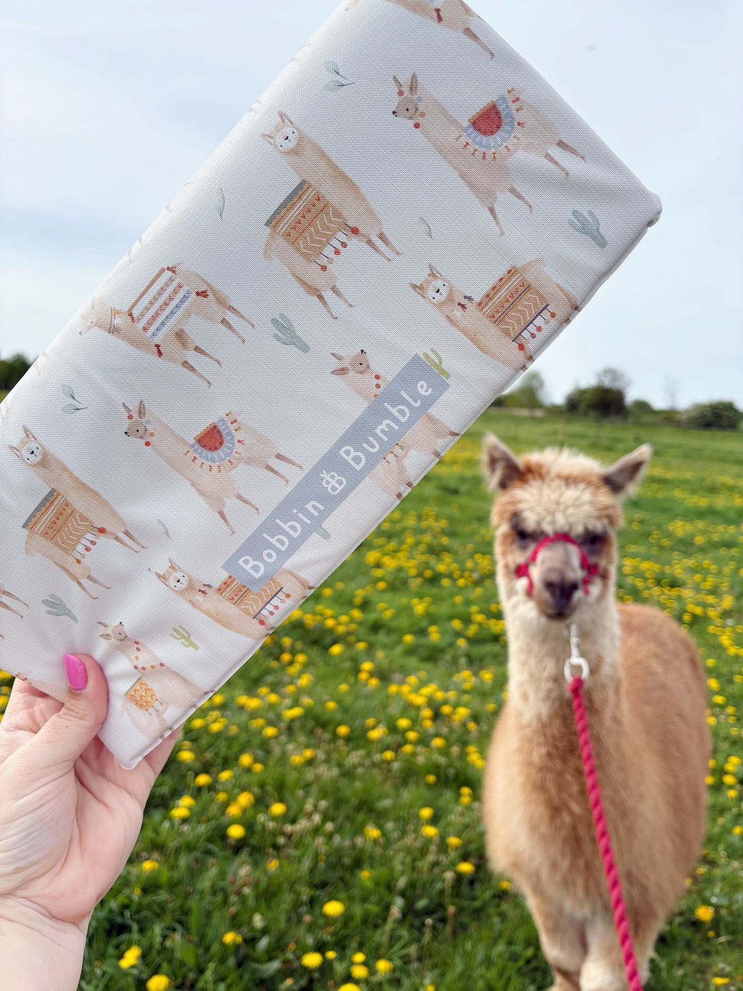 Travel Changing Mat - Alpacas