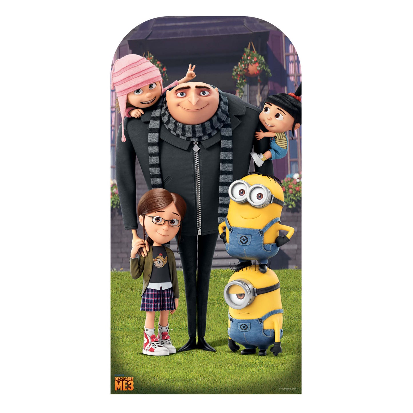 SC1045 Despicable Me Adult and Child Stand-In Cardboard Cut Out Height 185cm