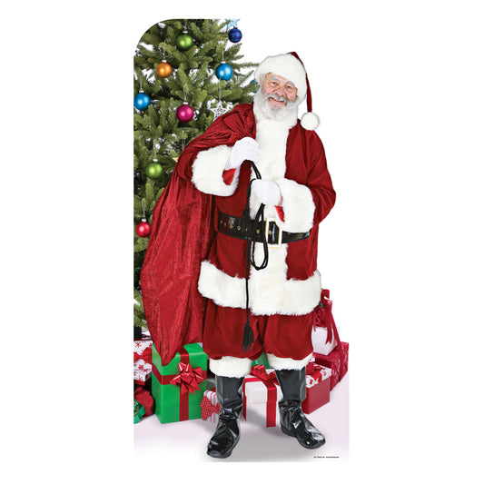 SC173 Father Christmas 'Stand-In' Cardboard Cut Out Height 186cm