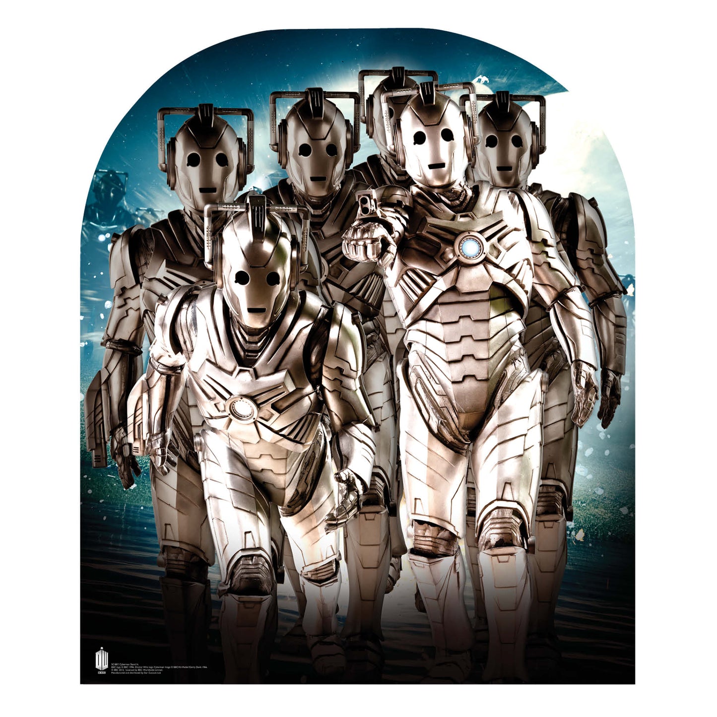 SC661 Cyberman Stand In child Cardboard Cut Out Height 115cm