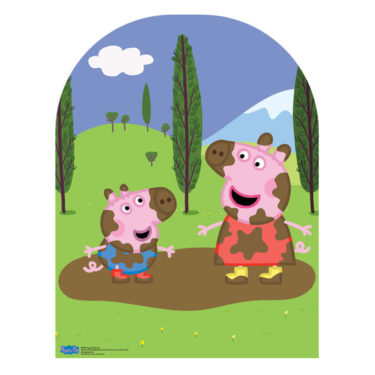 SC822 Peppa Pig Stand-In Muddy Puddle (Child Sized) Cardboard Cutout Height 123cm