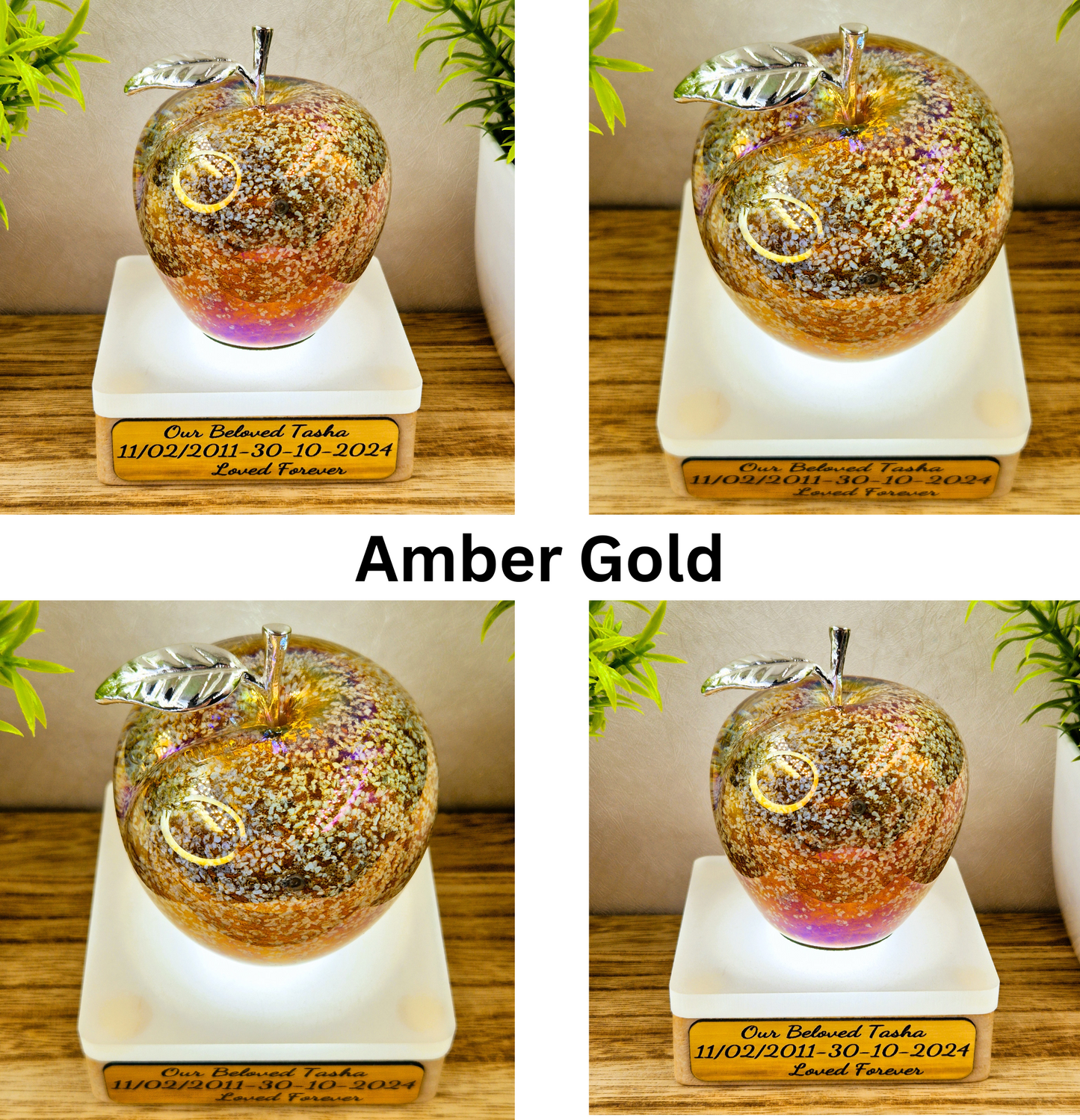 Ashes in glass large apple