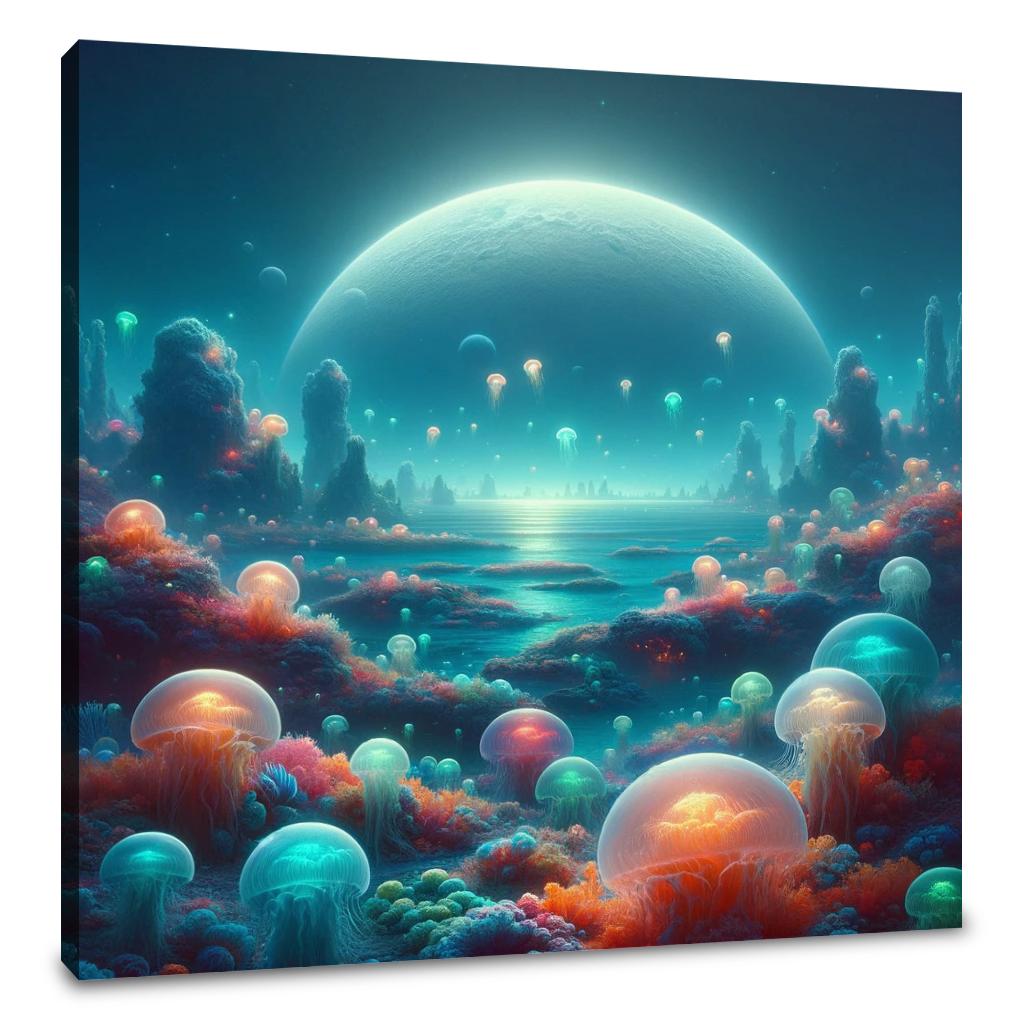 Alien Ocean Canvas