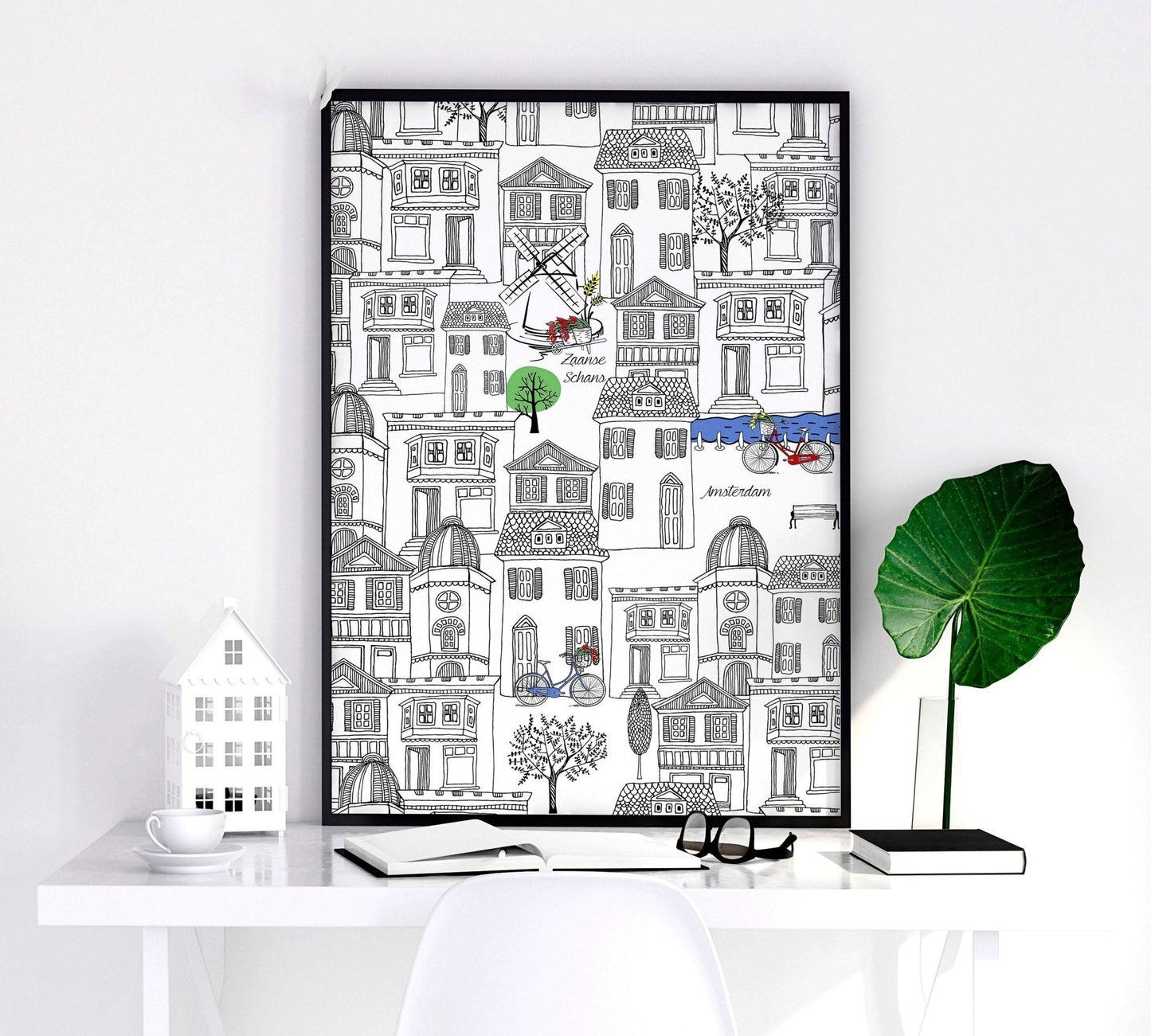 Amsterdam posters | Set of 2 travel wall art