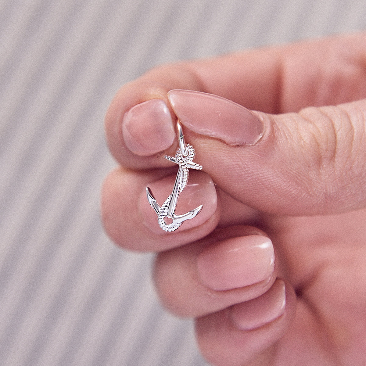 Anchor Silver Charm
