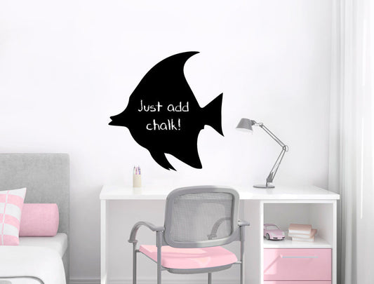 Angel Fish Stick On Chalkboard Wall Sticker