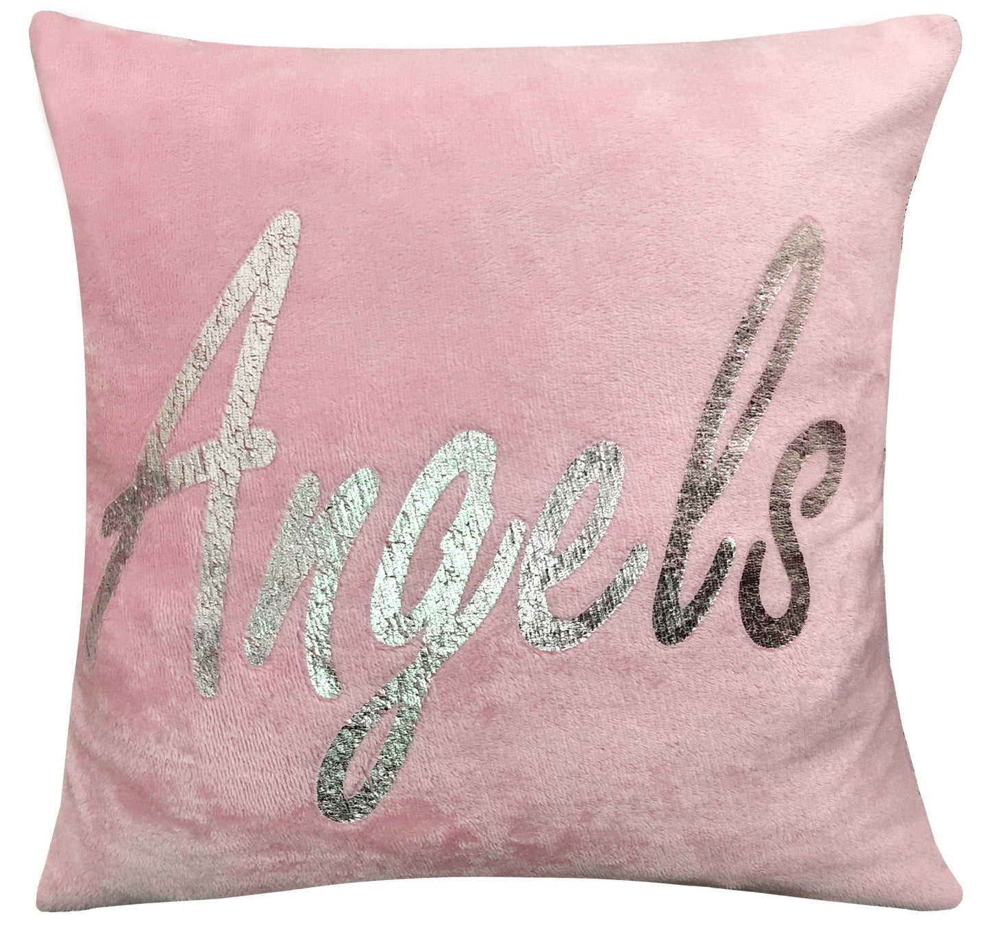 Angel Wings Luxurious Teddy Fleece Duvet Set Super Soft Faux Fur Bedding Pillow Cases Bed Throw Cushion in Pink White Grey by OLIVIA ROCCO