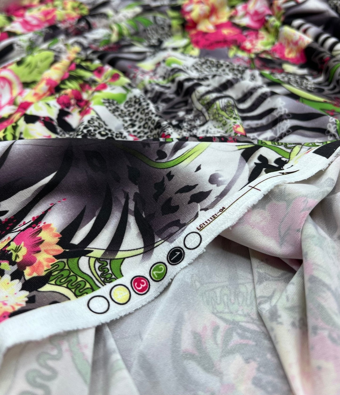 Animal Floral Mix Print Soft Touch 4 Way Stretch Fabric