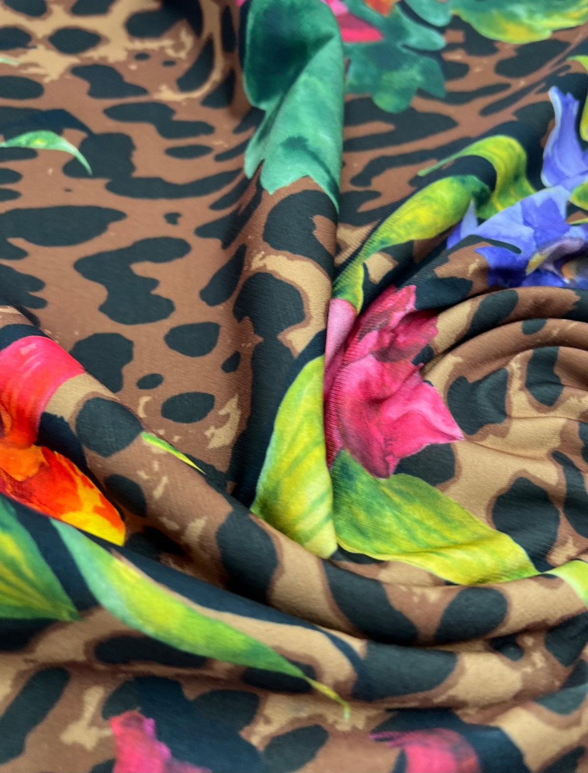 Animal Floral Print ITY Fabric 2 Way Stretch