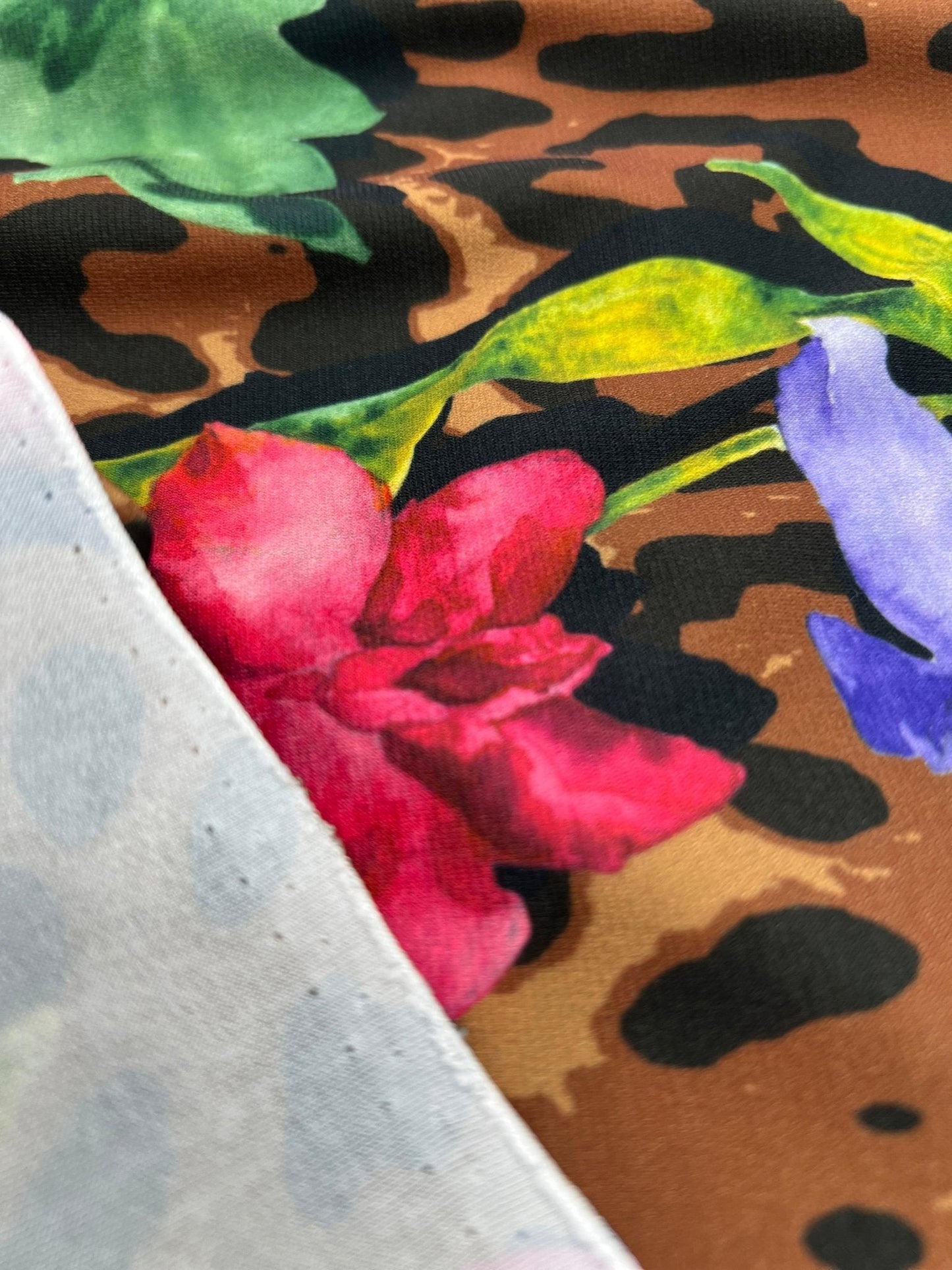 Animal Floral Print Soft Touch Fabric 4 Way Stretch