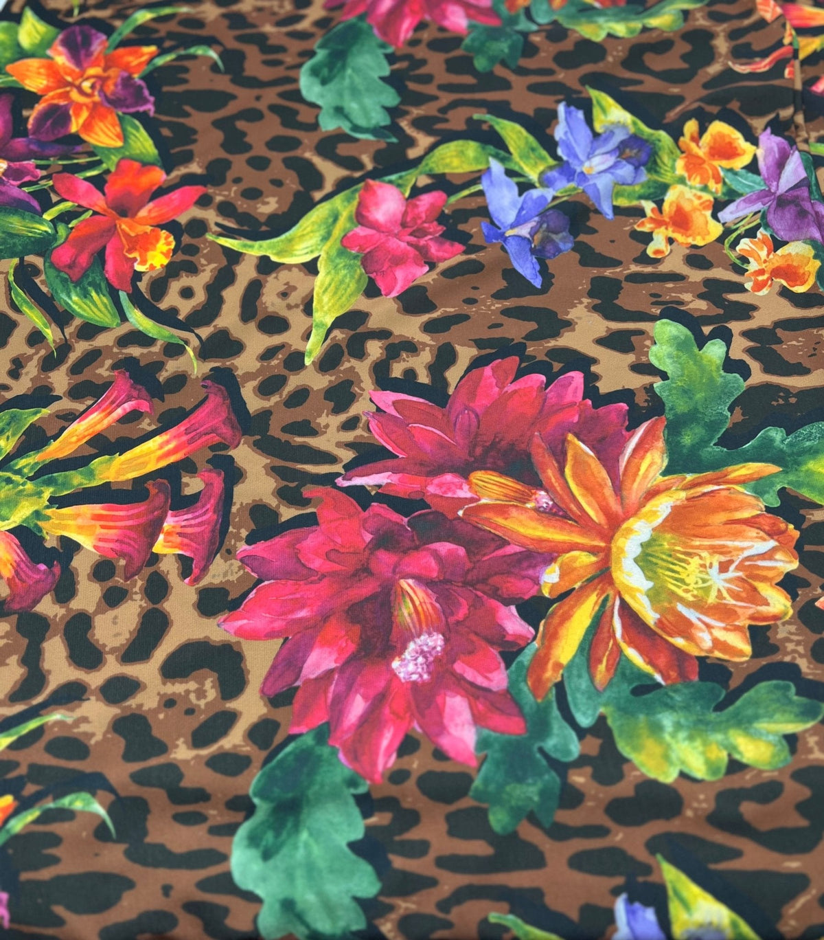 Animal Floral Print ITY Fabric 2 Way Stretch