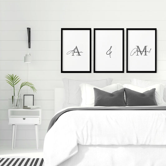 Anniversary gift paper | set of 3 wall art prints for Bedroom