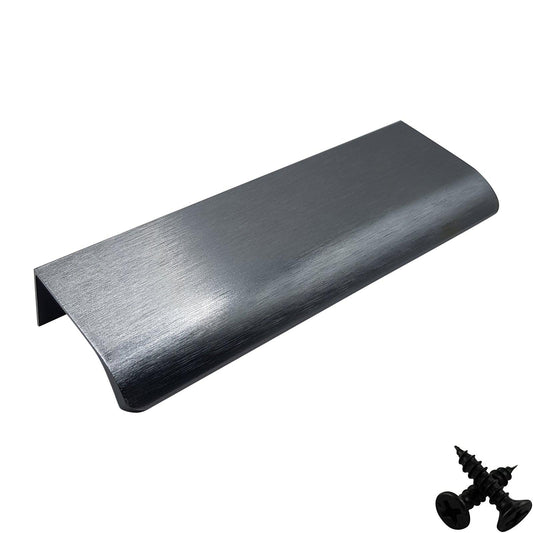 Anthracite Aluminium Cabinet Handle – Modern Cupboard, Drawer & Door Pull (Pack of 10)