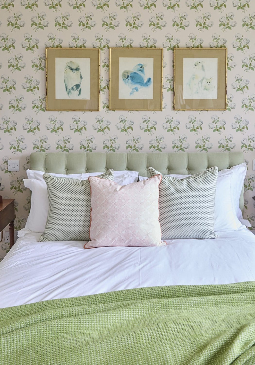 Antonia Blush Trellis Cushion Cover