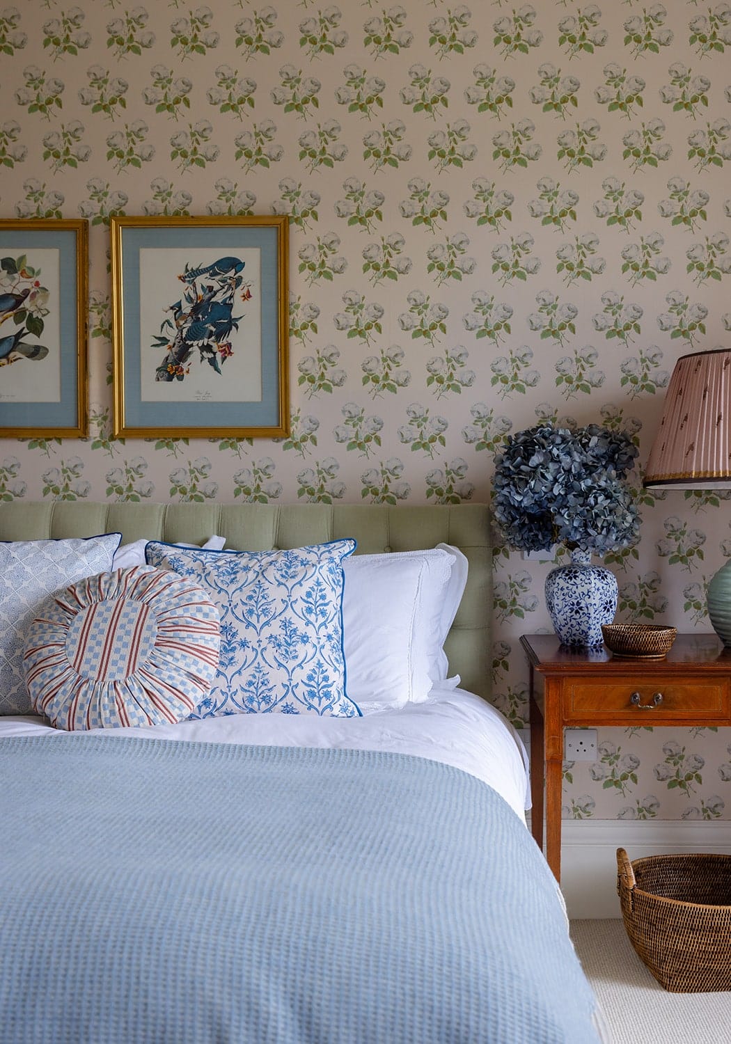 Antonia Sky Lattice Cushion Cover