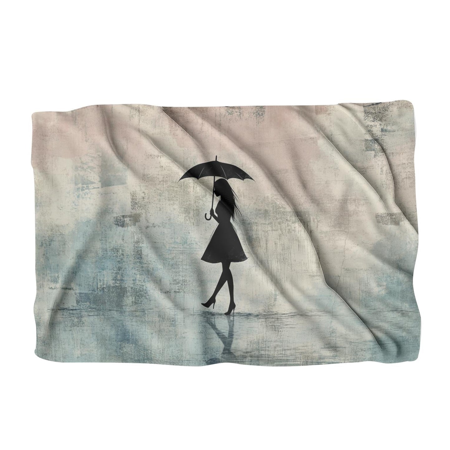 Woman with Umbrella Blanket