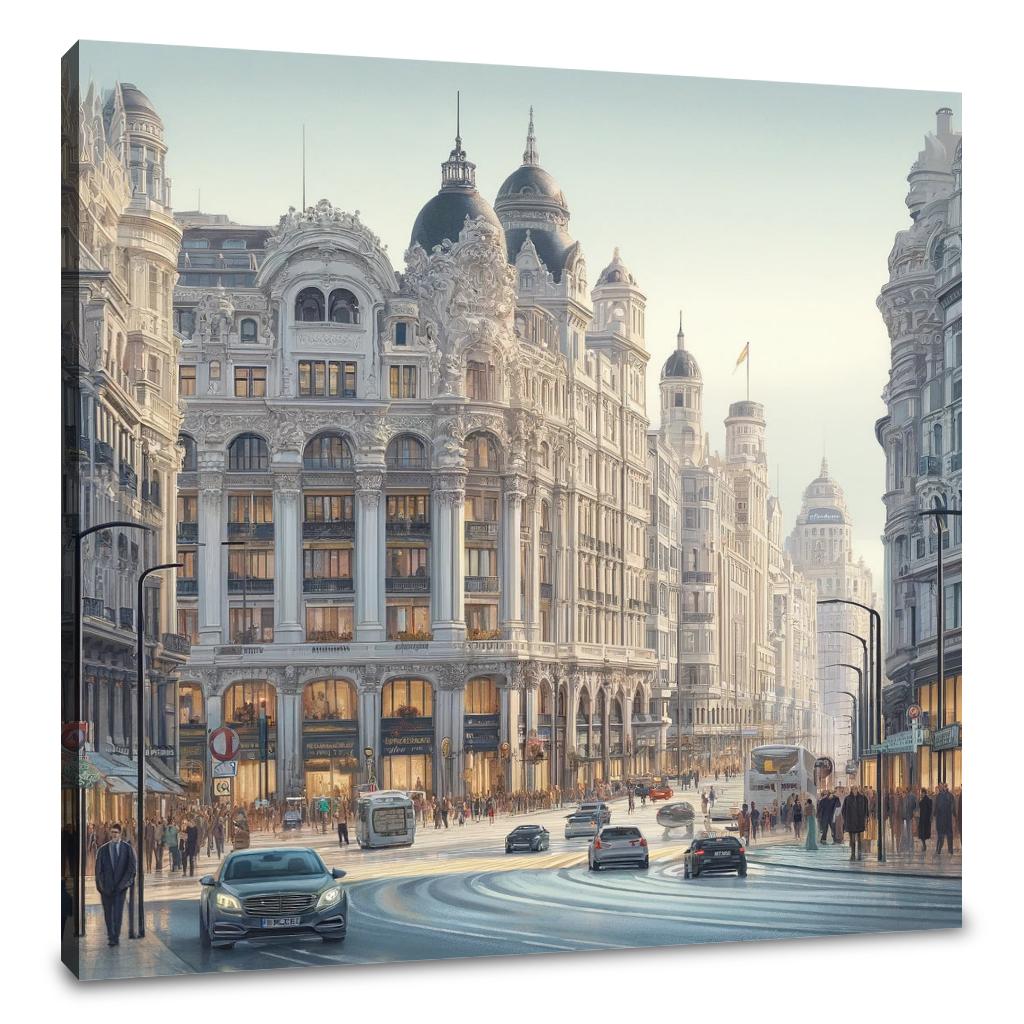 Gran Via Madrid Canvas