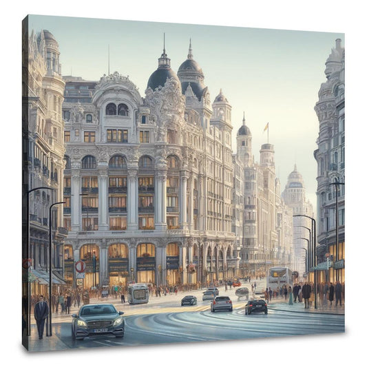 Gran Via Madrid Canvas