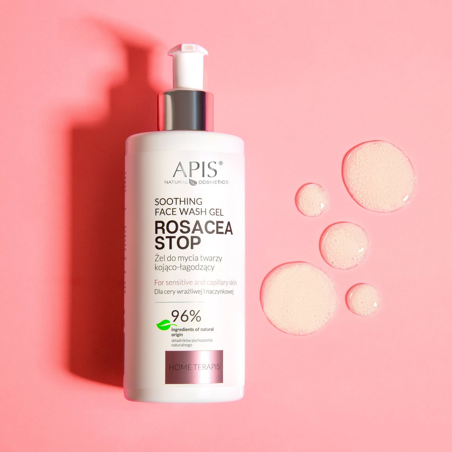 Apis Rosacea-Stop Soothing & calming facial cleansing gel | 300 ml