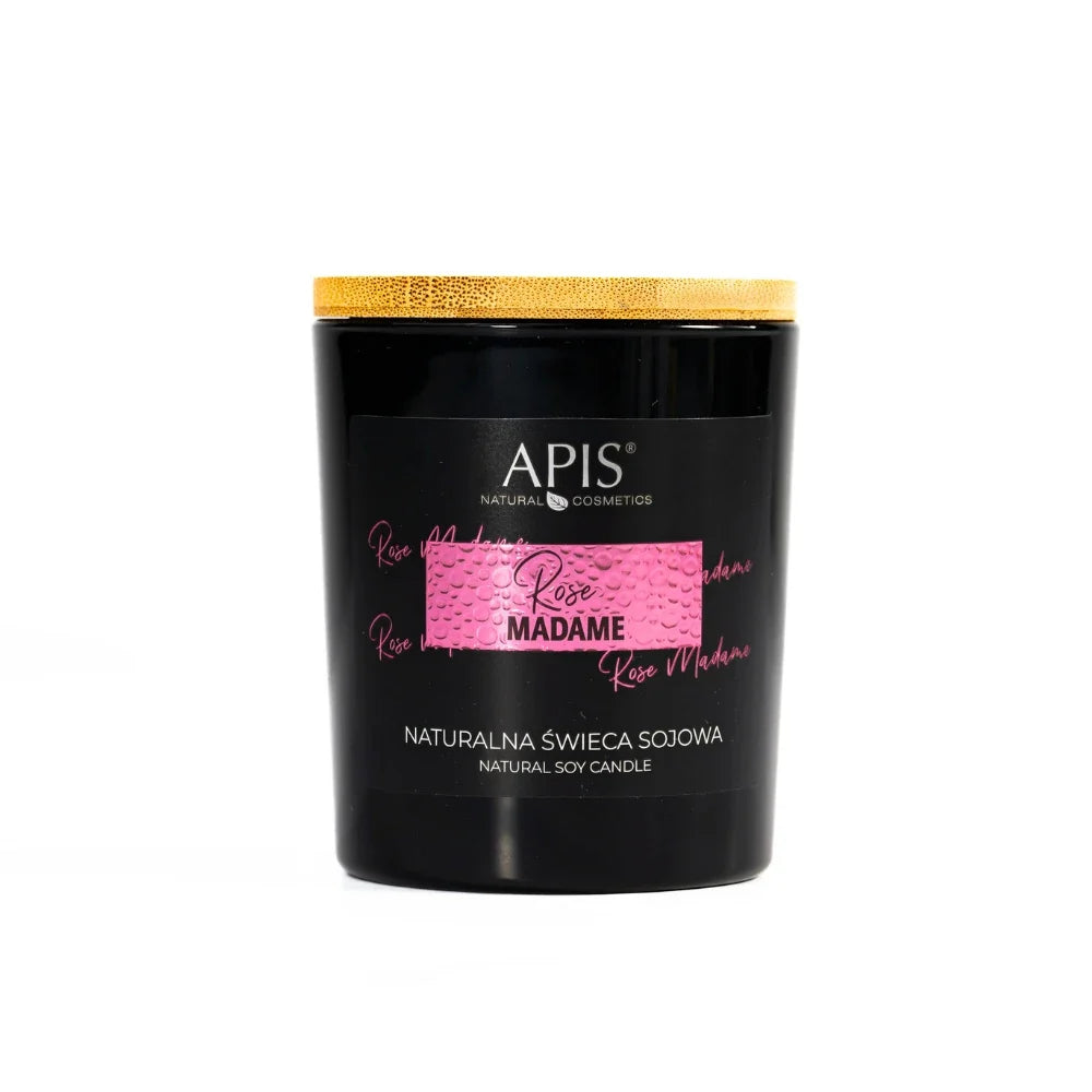 Apis Rose Madame Natural Soy Candle | Rose, Jasmine & Patchouli | 150g