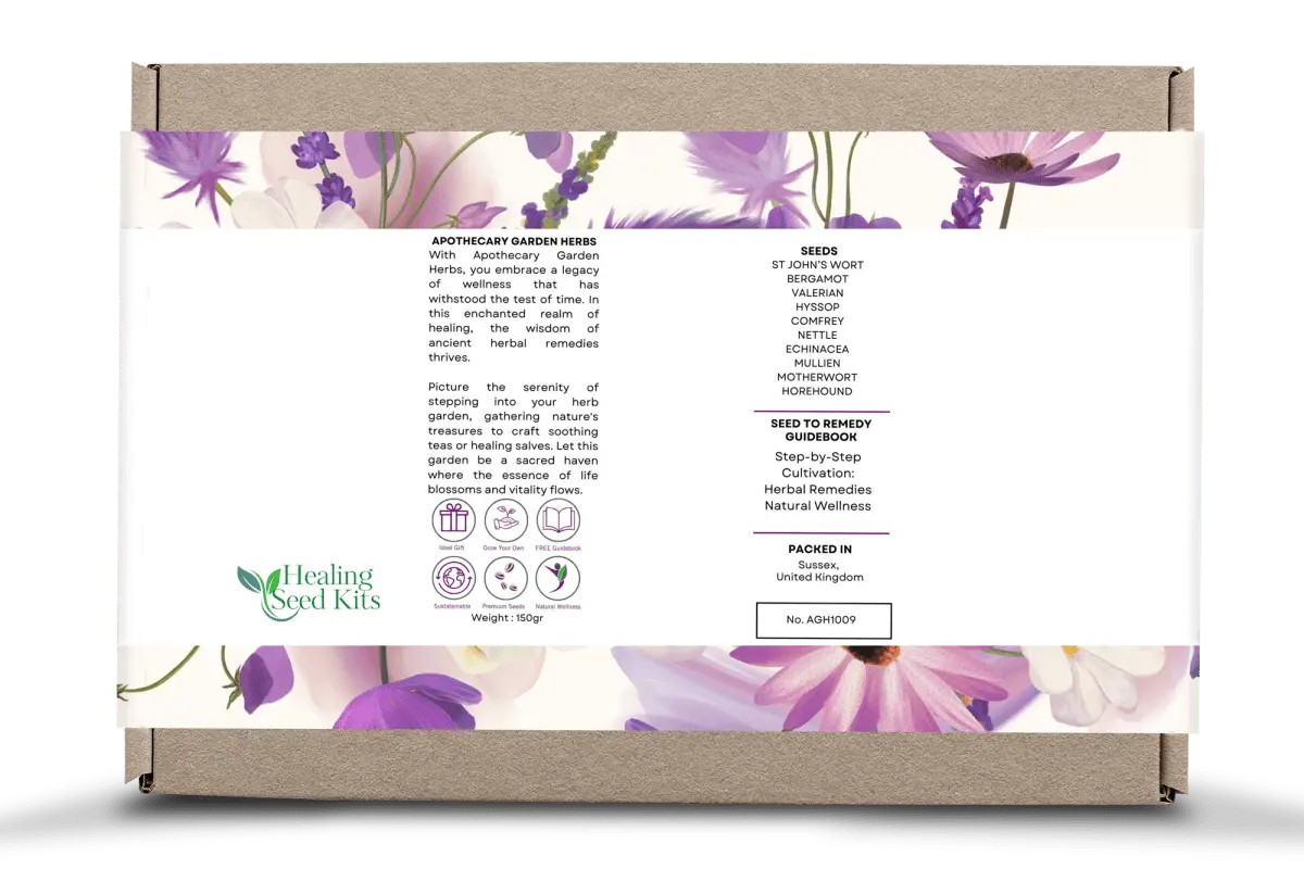 Apothecary Garden Seed Kit – 10 Medicinal Herb & Tea Seeds | Grow Your Own Remedies