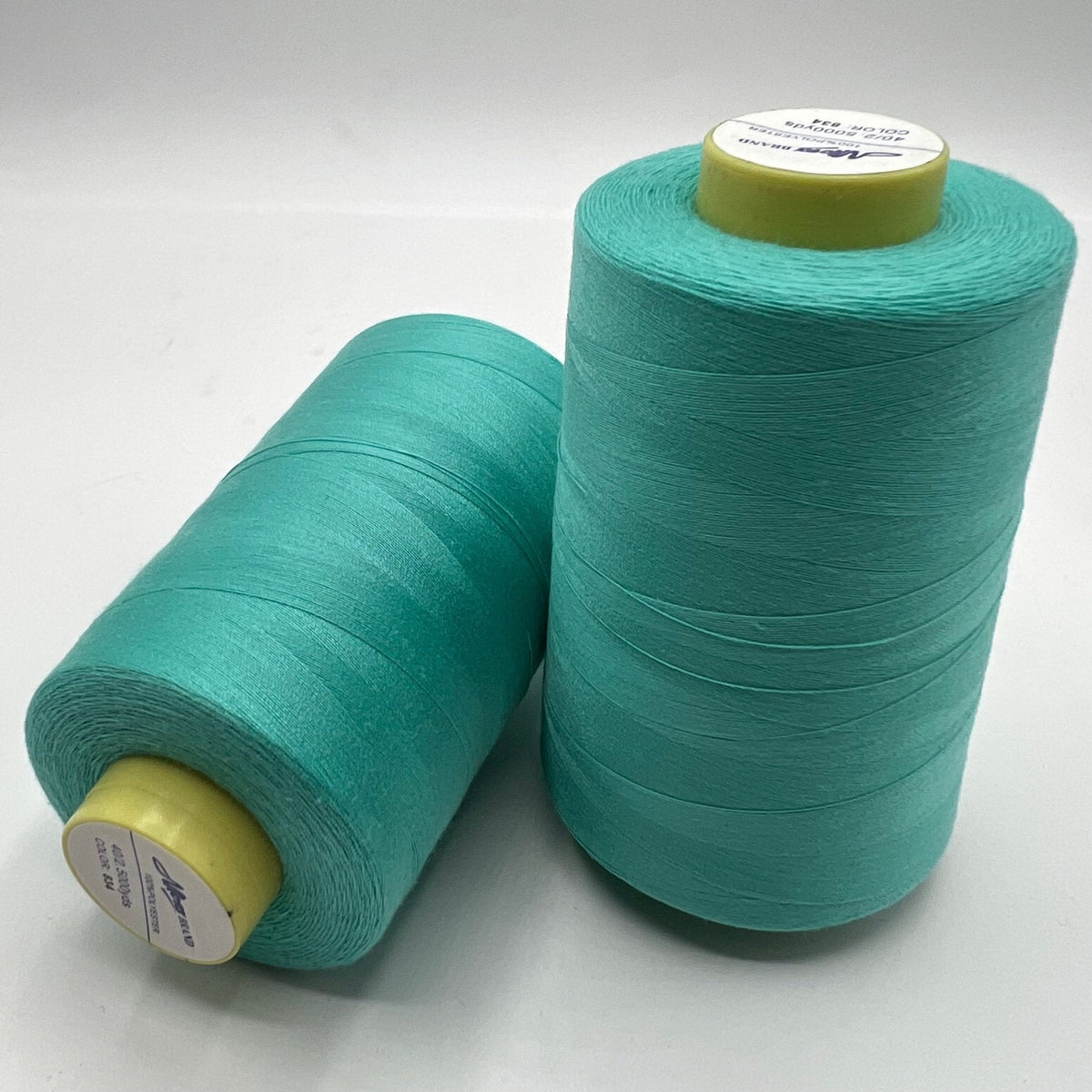 Aqua Blue Sewing Thread Spun Polyester 120's Overlocking 5000 Yard