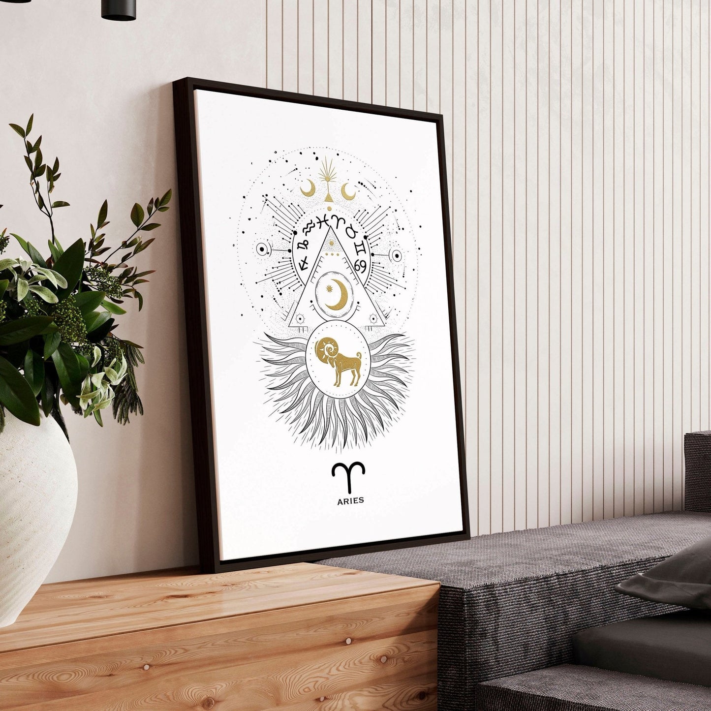 Aries zodiac sign wall art print | Zodiac sign horoscopes