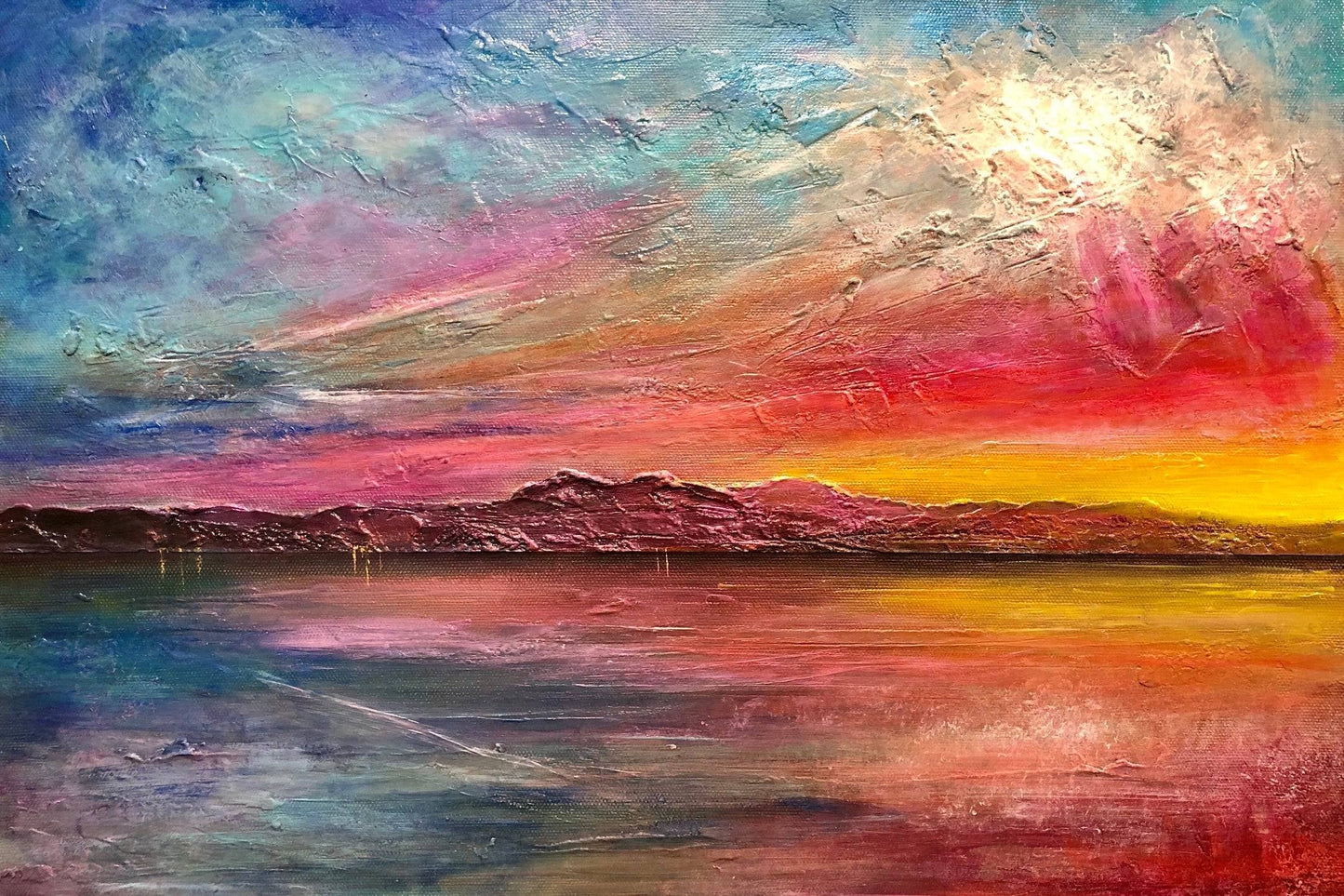 Arran Sunset ii | Statement Interior Wall Art from Scotland