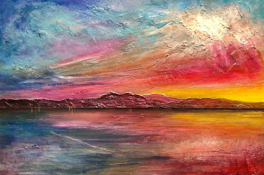 Arran Sunset ii | Statement Interior Wall Art from Scotland