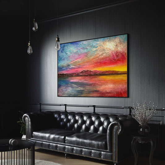 Arran Sunset ii | Statement Interior Wall Art from Scotland