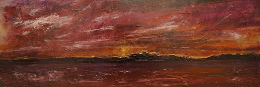 Arran Winter Sunset | Statement Interior Wall Art from Scotland