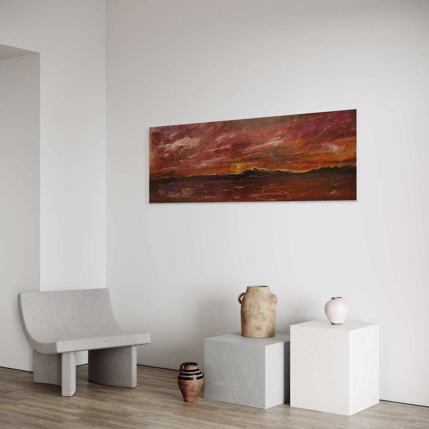 Arran Winter Sunset | Statement Interior Wall Art from Scotland