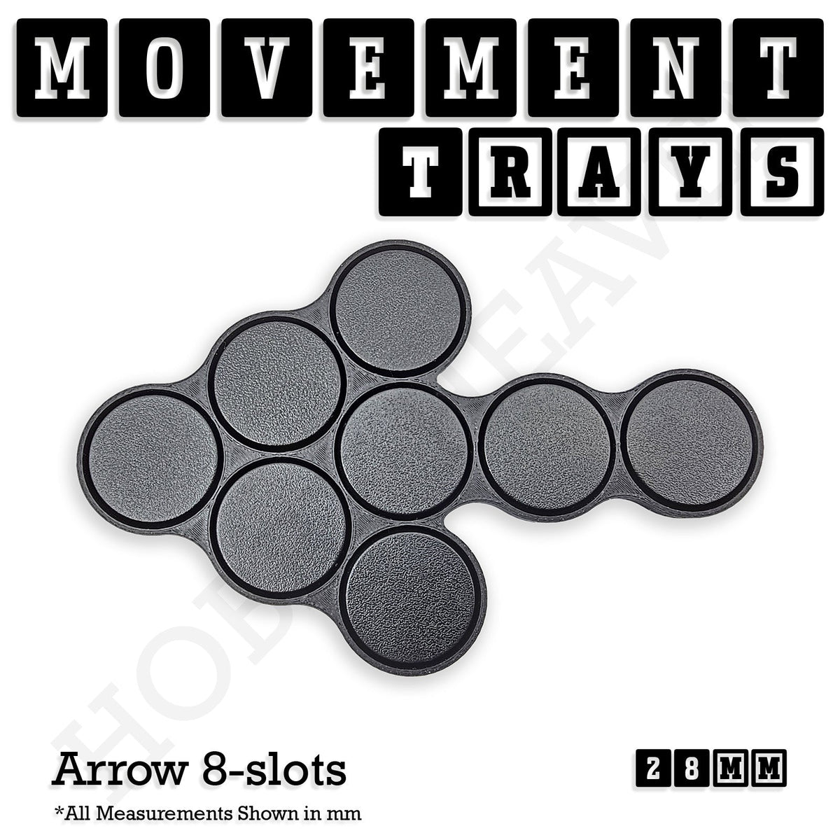 28mm Movement Trays for Tabletop Games | Wargaming | Full Range