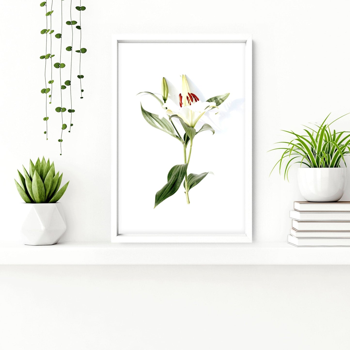 Art for the bathroom wall | set of 2 Floral wall art prints