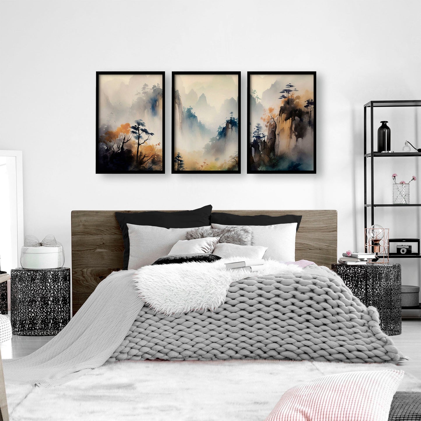 Art For Walls | Set of 3 Asian Inspired Wall art Prints