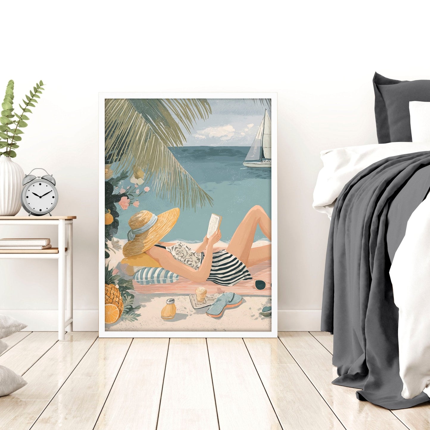 Art Print With Frame | Set of 3 Italian Lifestyle Wall art Prints